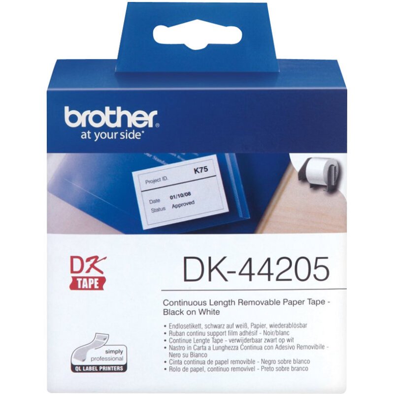 Etiquette papier continu 62 mm x 30,48 m Brother DK44205