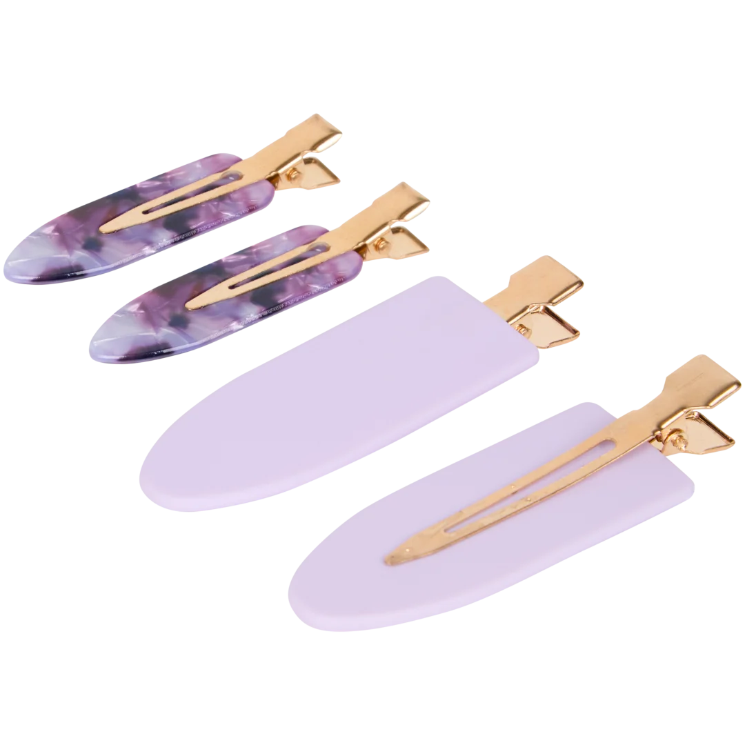 Haarclips 4 stuks | diverse kleuren
