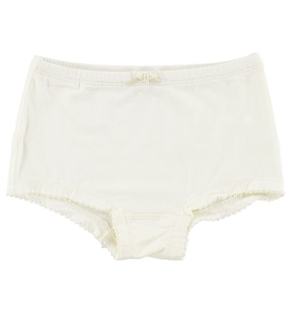 Minymo Undert?j - Bambus - Hvid m. Blonder