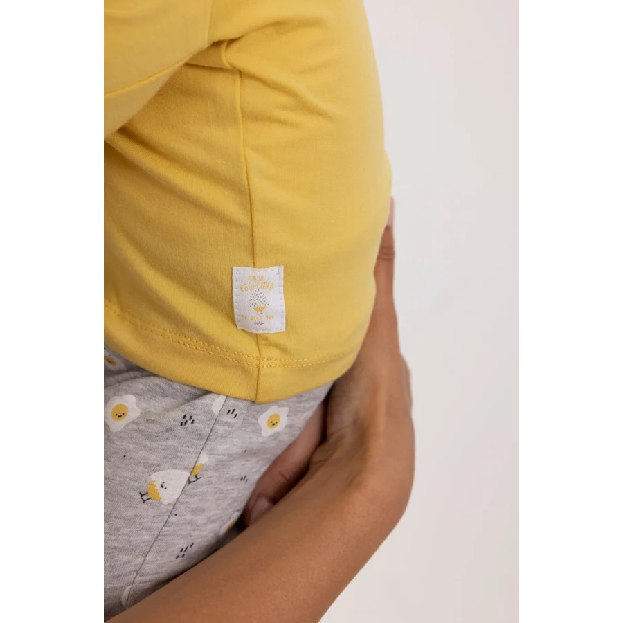 Feetje Langarmshirt Egg-Cited Gelb