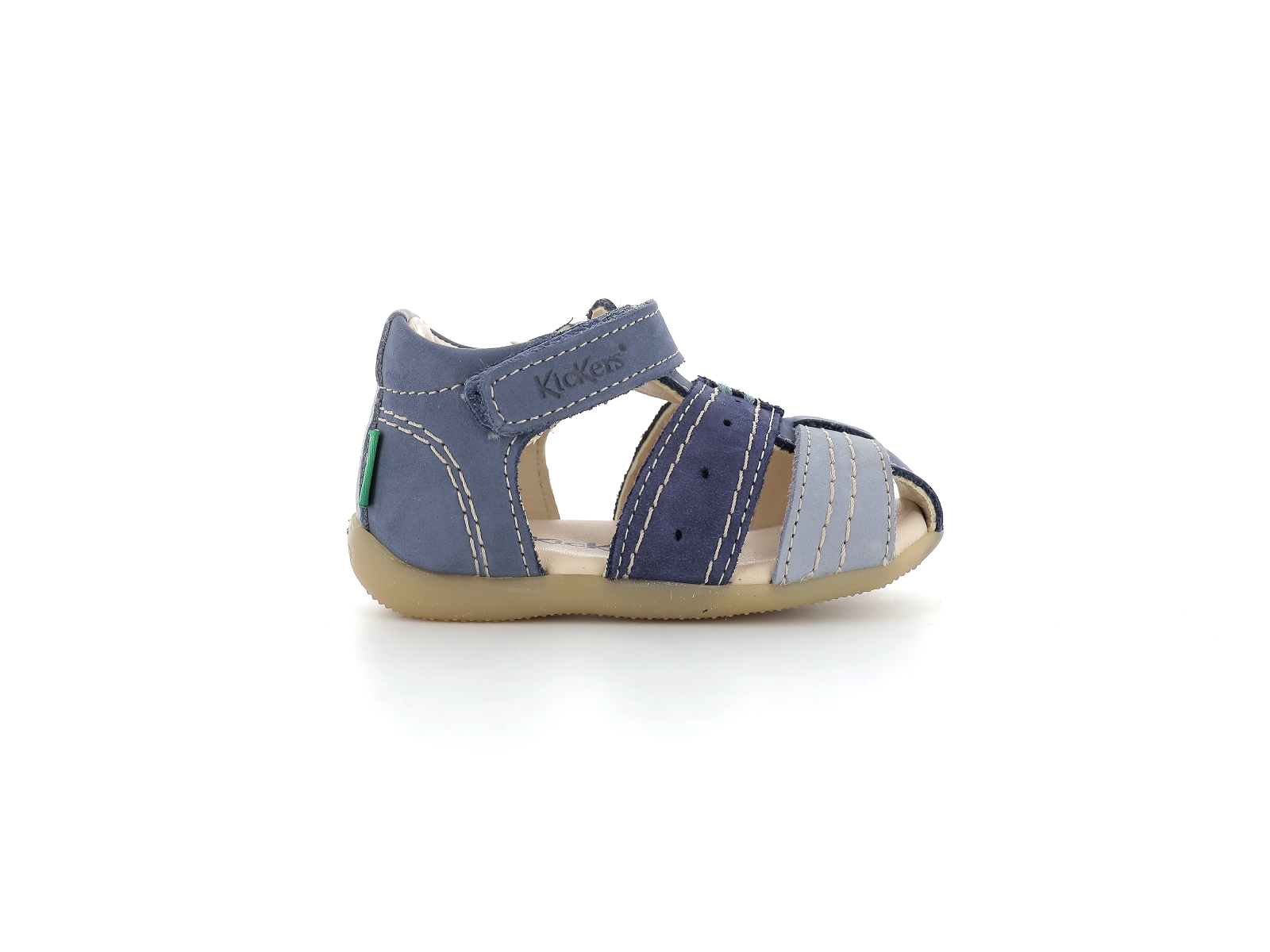 Kickers-BIGBAZAR 2 Cuir Multi Bleu