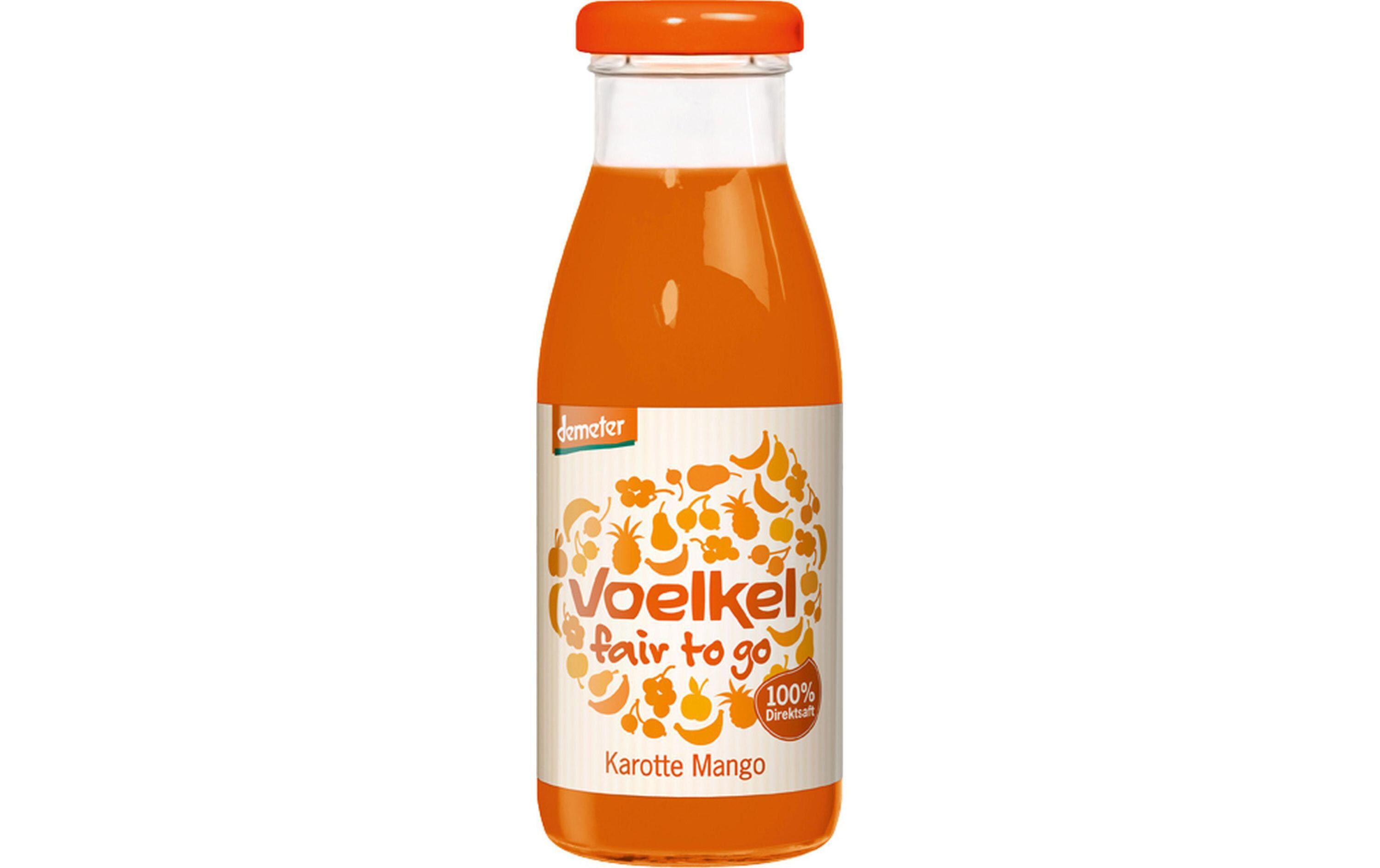 Bio Demeter fair to go Karotte Mango 250 mlBio-zertifizierter Fruchtsaft