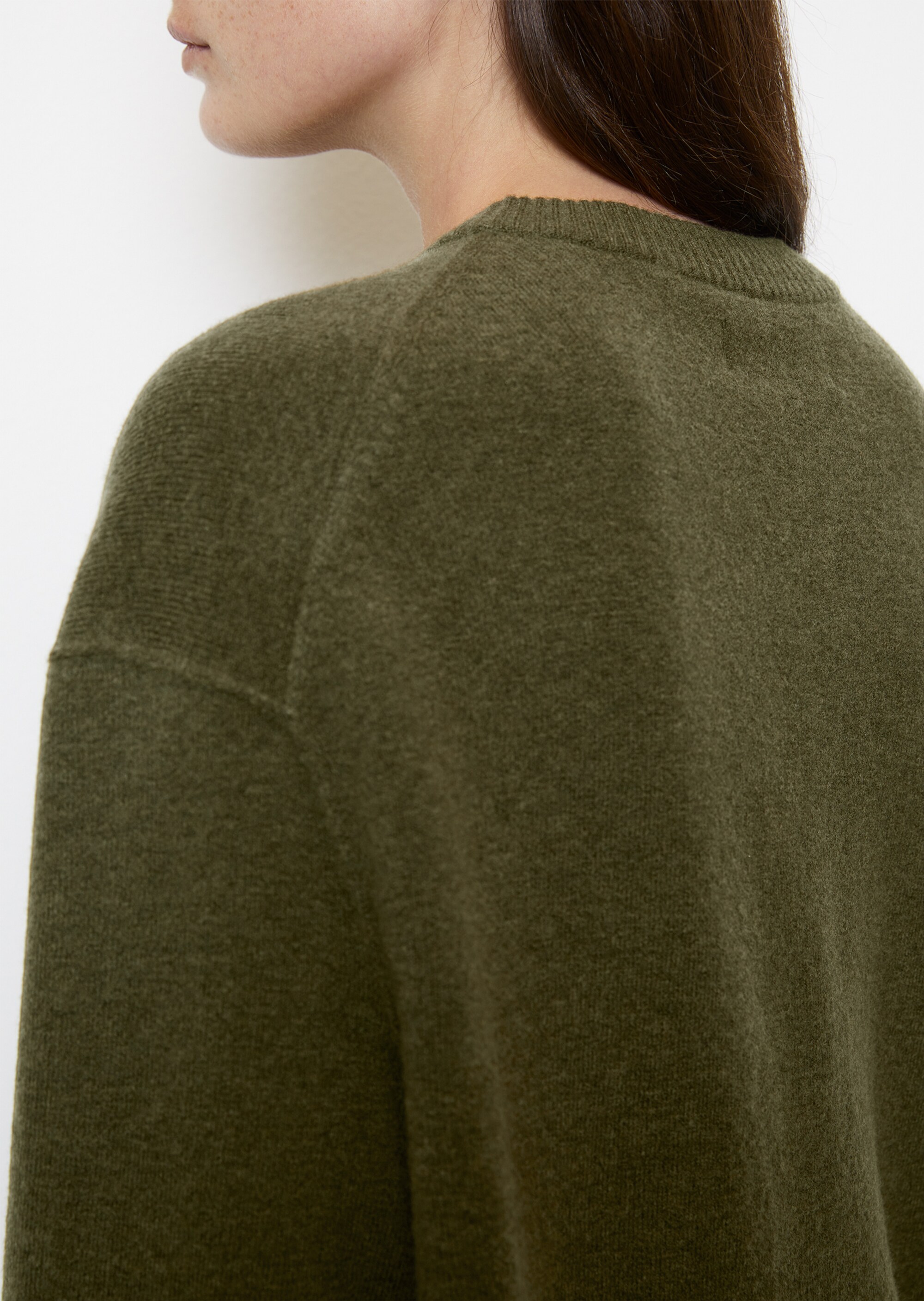 Strickpullover regularaus softem Schurwolle-Mix