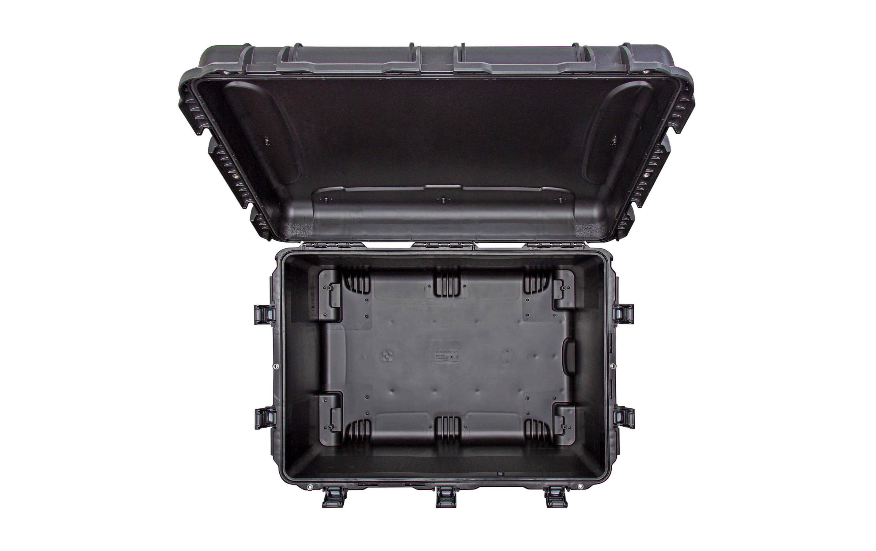 Kunststoffkoffer 975 - mit Schaum Schwarz<br>Leichter, wasserdichter und robuster Hartschalenkoffer