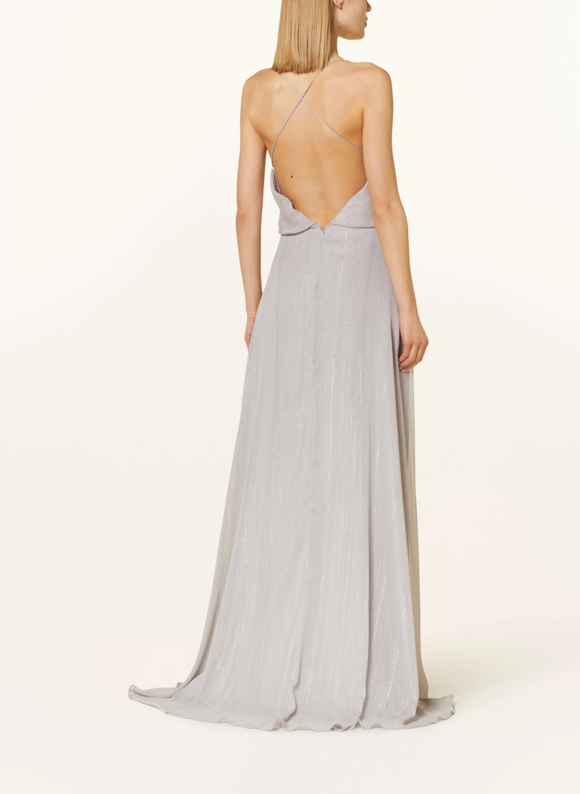 unique Abendkleid mit Glitzergarn