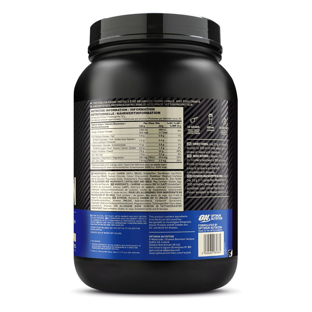 Optimum Nutrition 100% Gold Standard Casein Creamy Vanilla