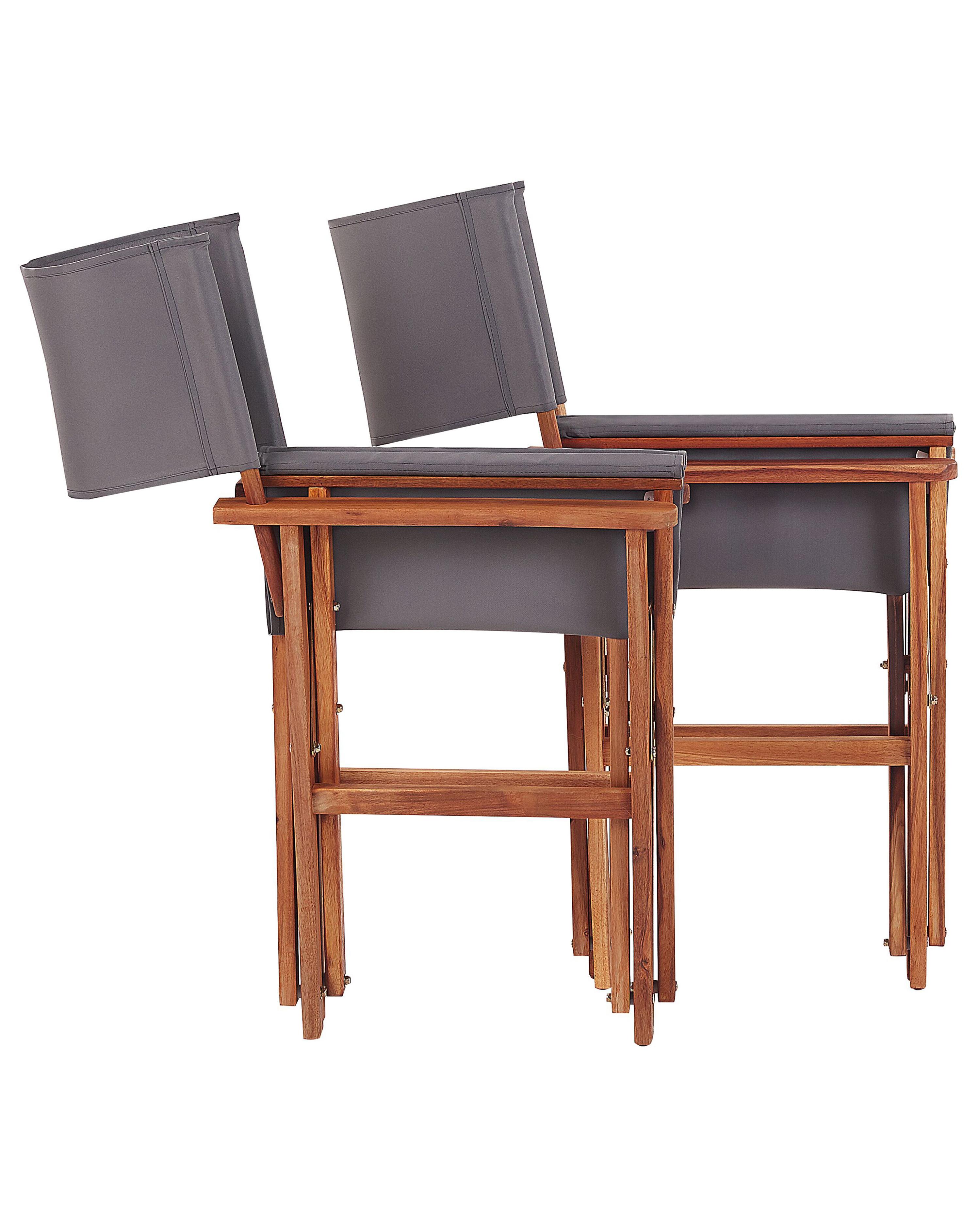 Set van 2 tuinstoelen CINE Acaciahout Lichtgroen