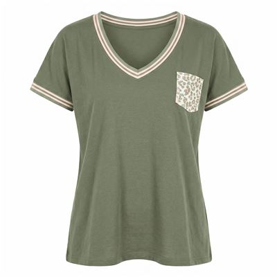 Pyjama short femme motif léopard - BECQUET CRÉATION