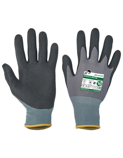 Cerva Tuinhandschoen Maxim - Handschoenen - Zwart Grijs 10