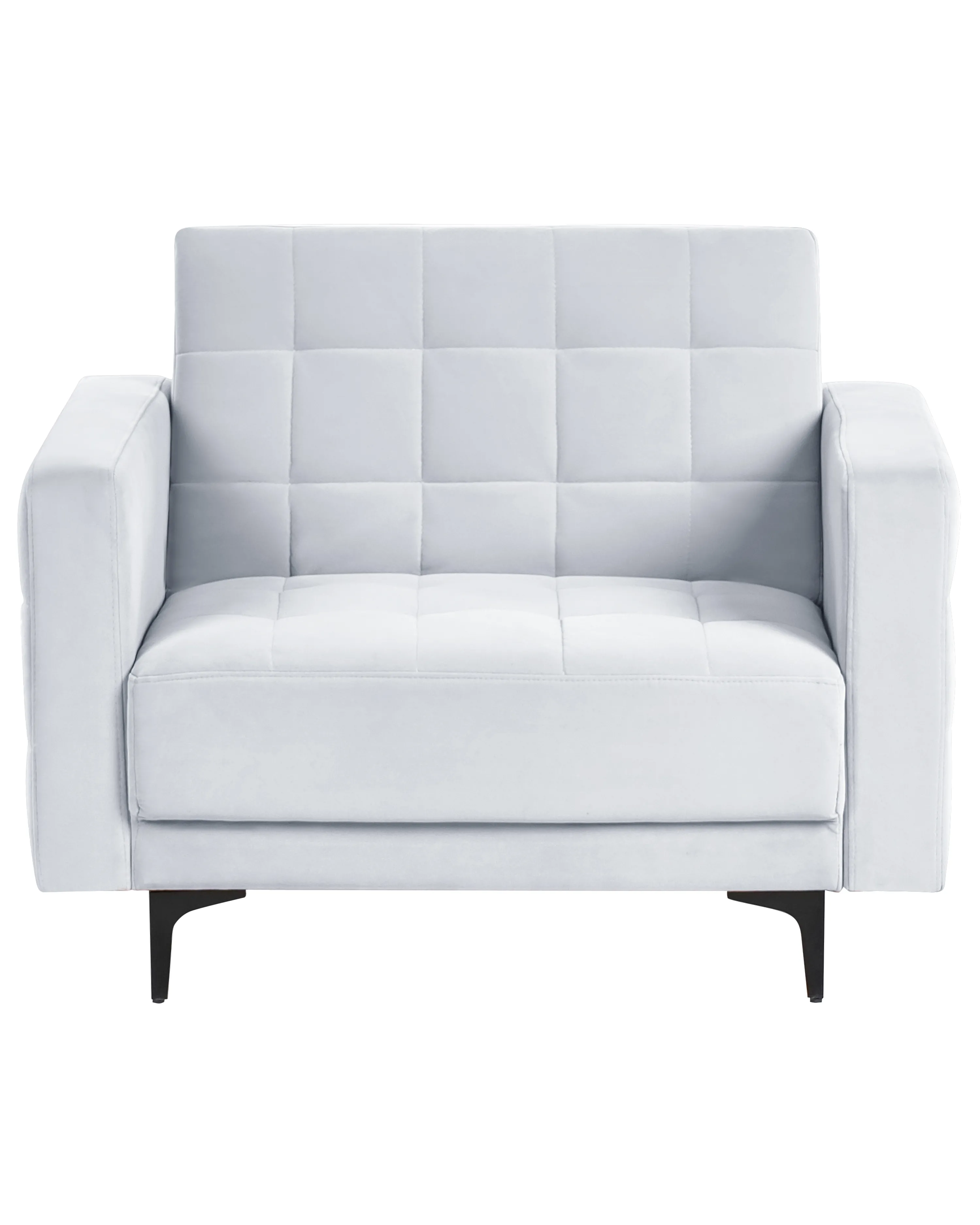 Fauteuil ABERDEEN Fluweel Lichtgrijs