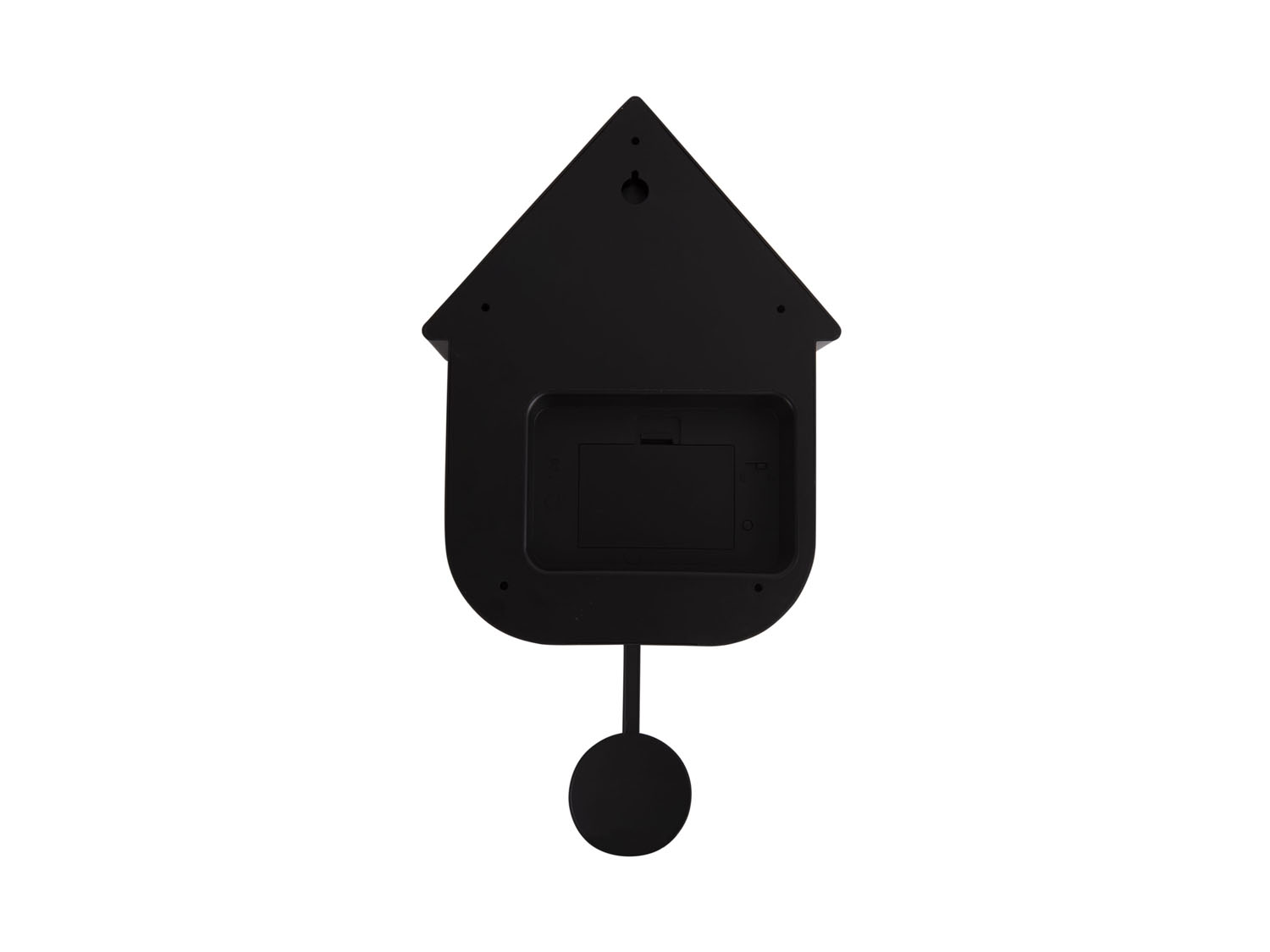Wall clock Modern Cuckoo ABS black