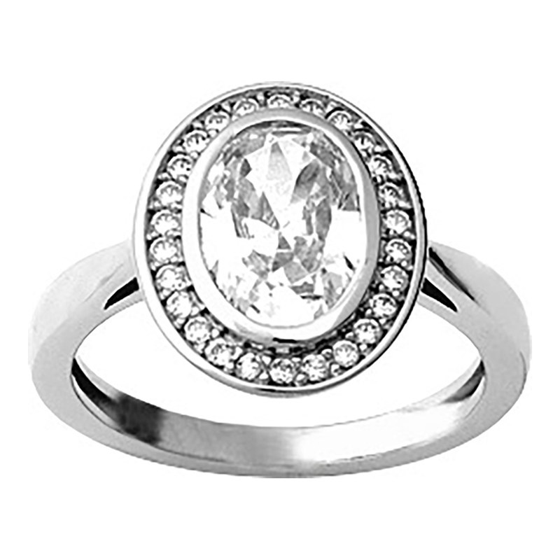 Bague femme - Oxyde de zirconium - Argent 925