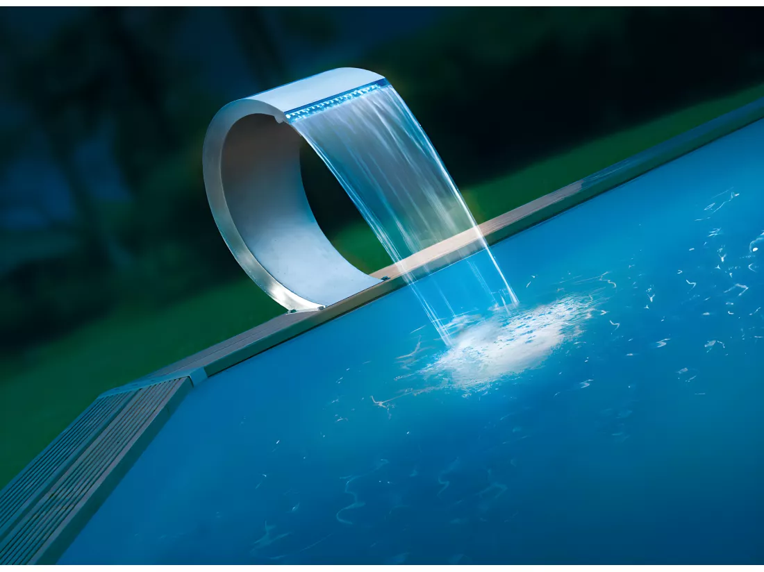 Cascade de piscine Mamba LED en inox - Ubbink