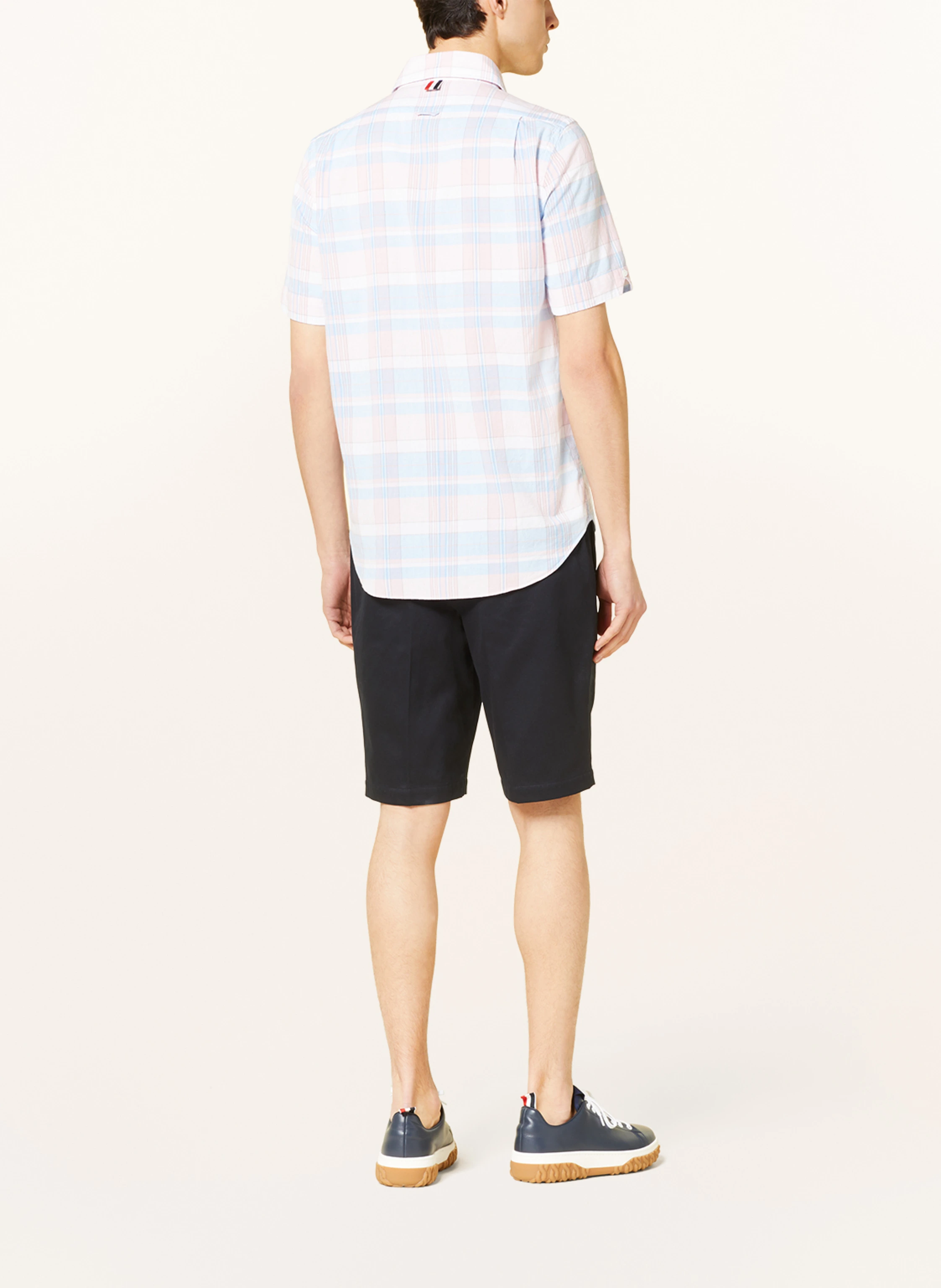THOM BROWNE. Kurzarm-Hemd Slim Fit