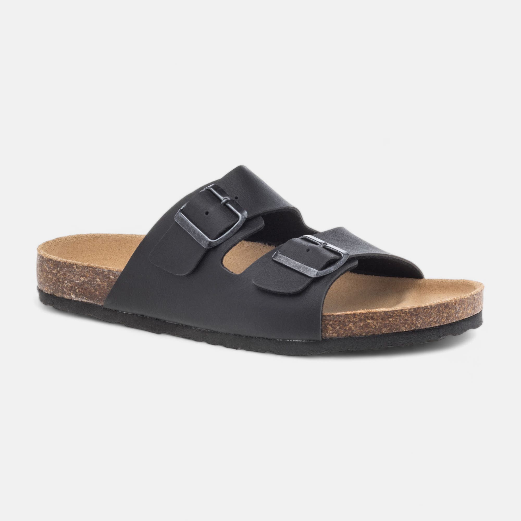 Mules semelle liège Homme noir