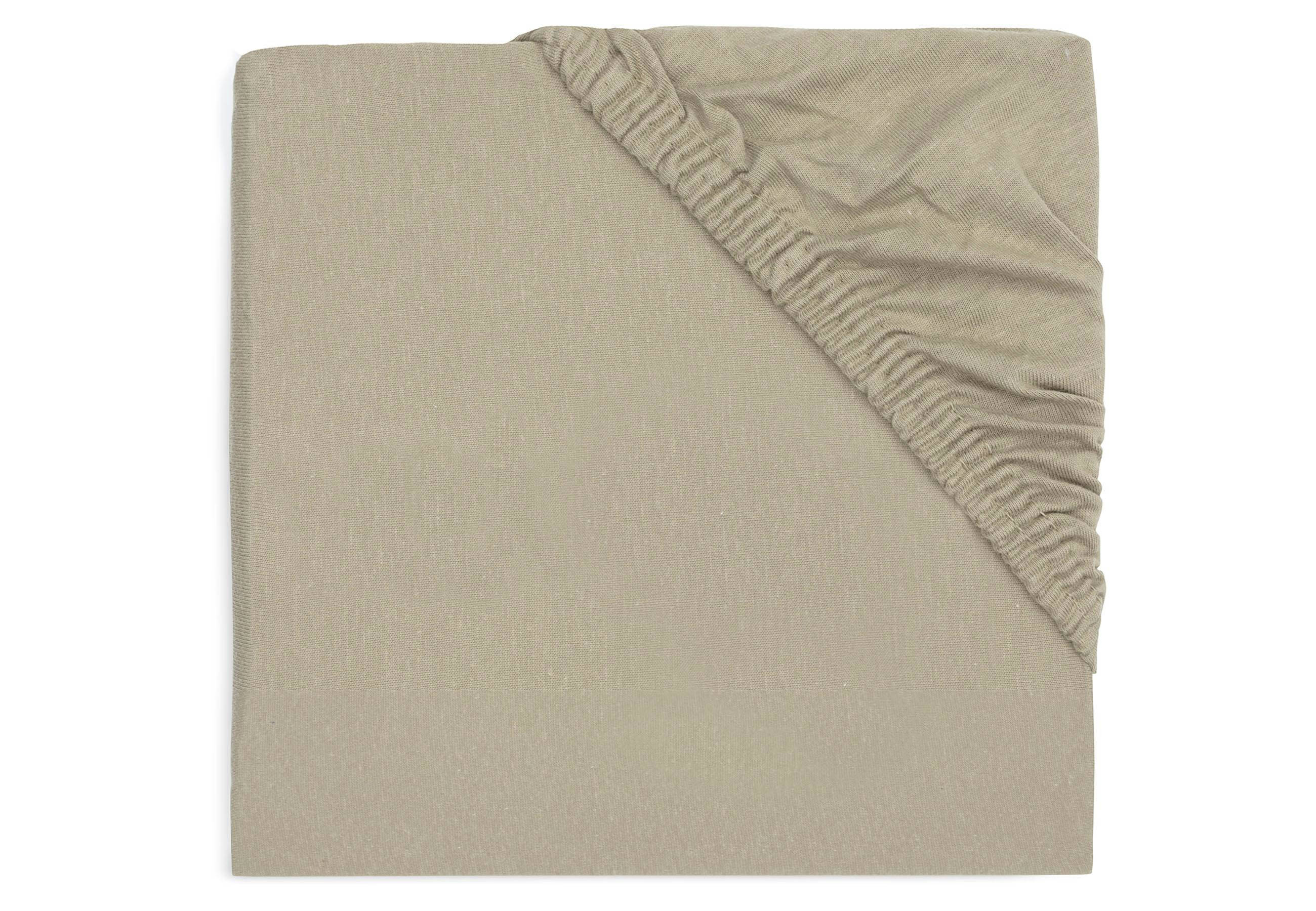 Jollein katoenen jersey wieg hoeslaken 40/50x80/90cm - Olive Green