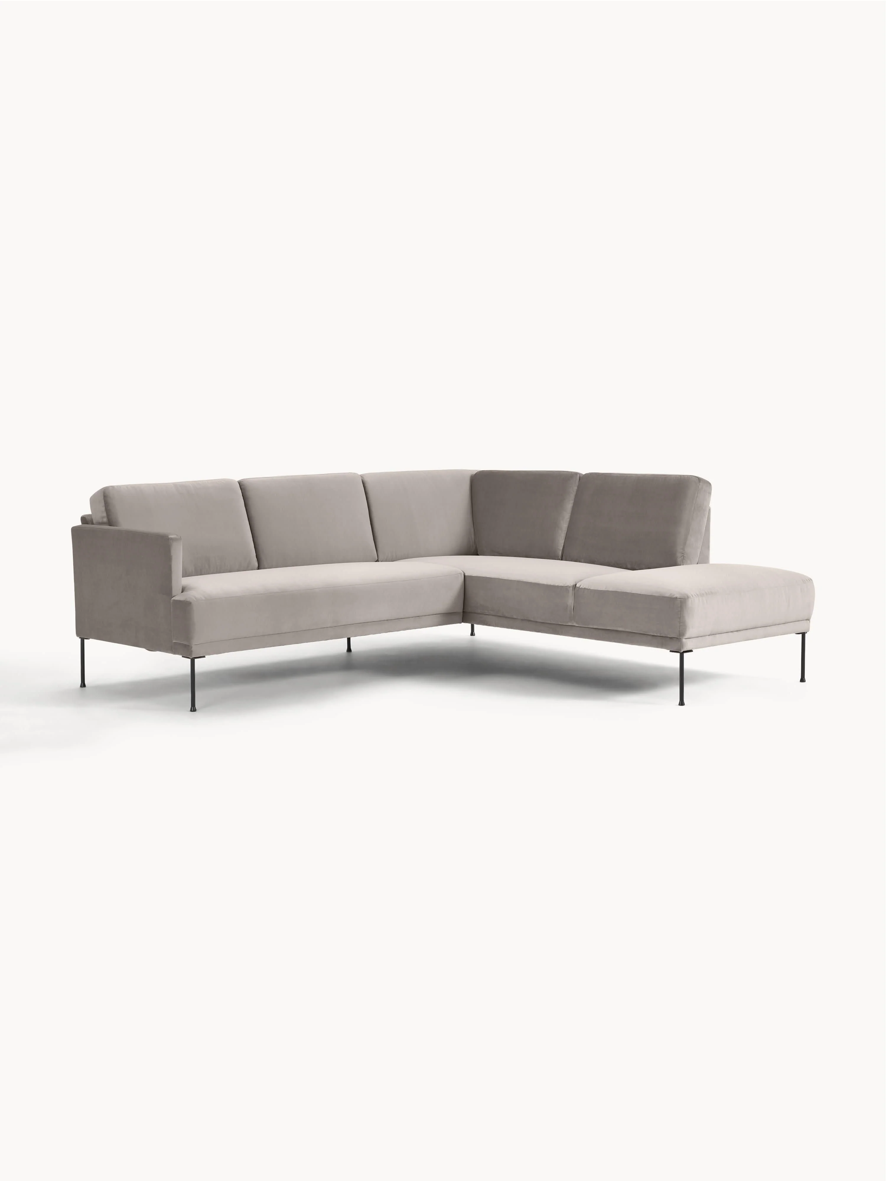 Fluwelen hoekbank Fluente