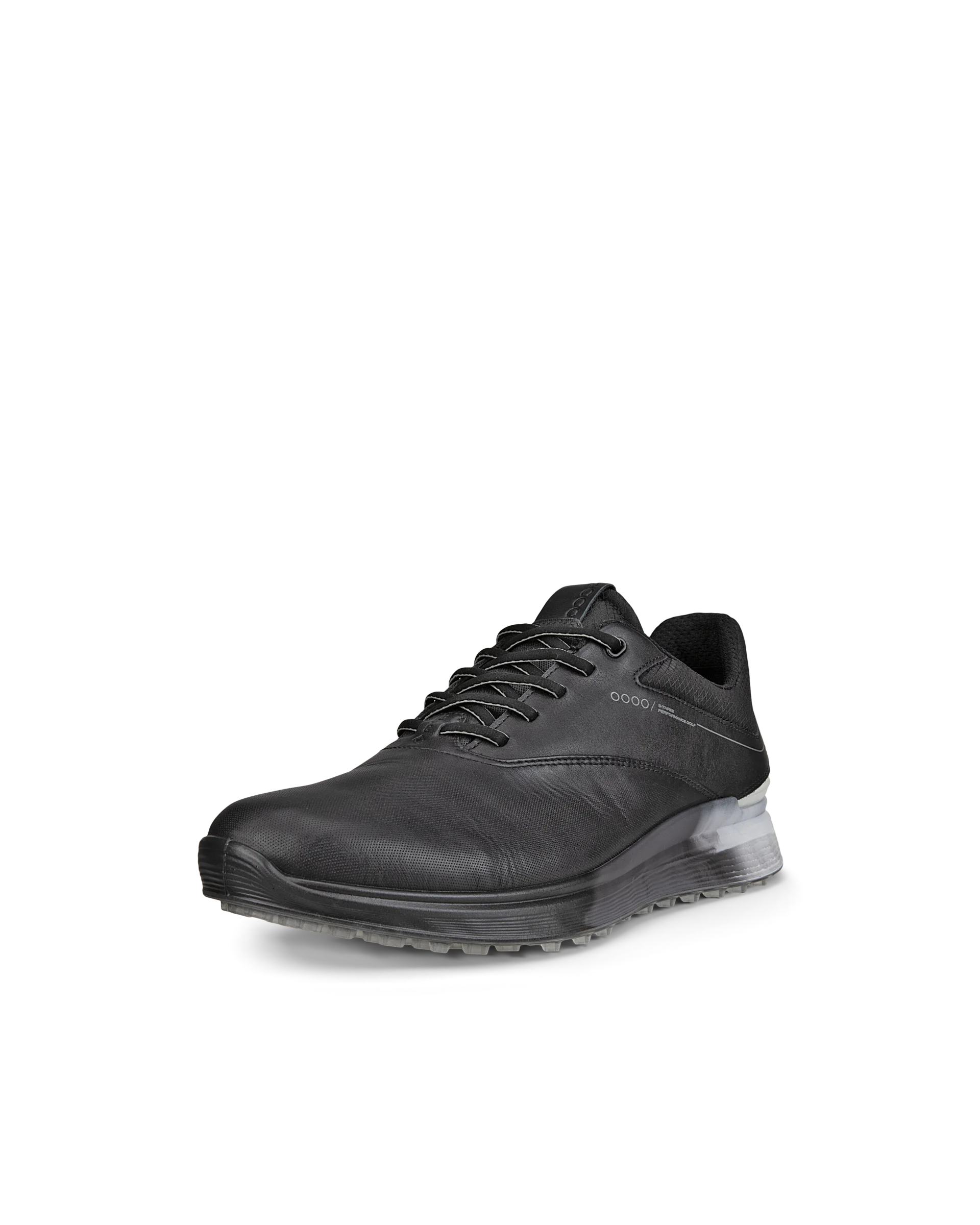 ECCO M Golf S-Three Herren Golfschuh aus Leder mit Gore-Tex Schwarz