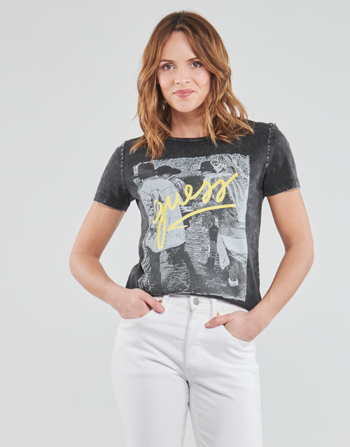 Guess - SS CN PAULA TEE - Noir