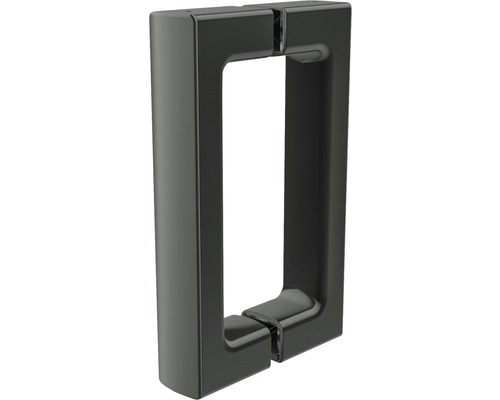 Draaideur voor Breuer Panorama zijwand, 80 cm, rechtsdraaiend, helder glas, profielkleur zwart
