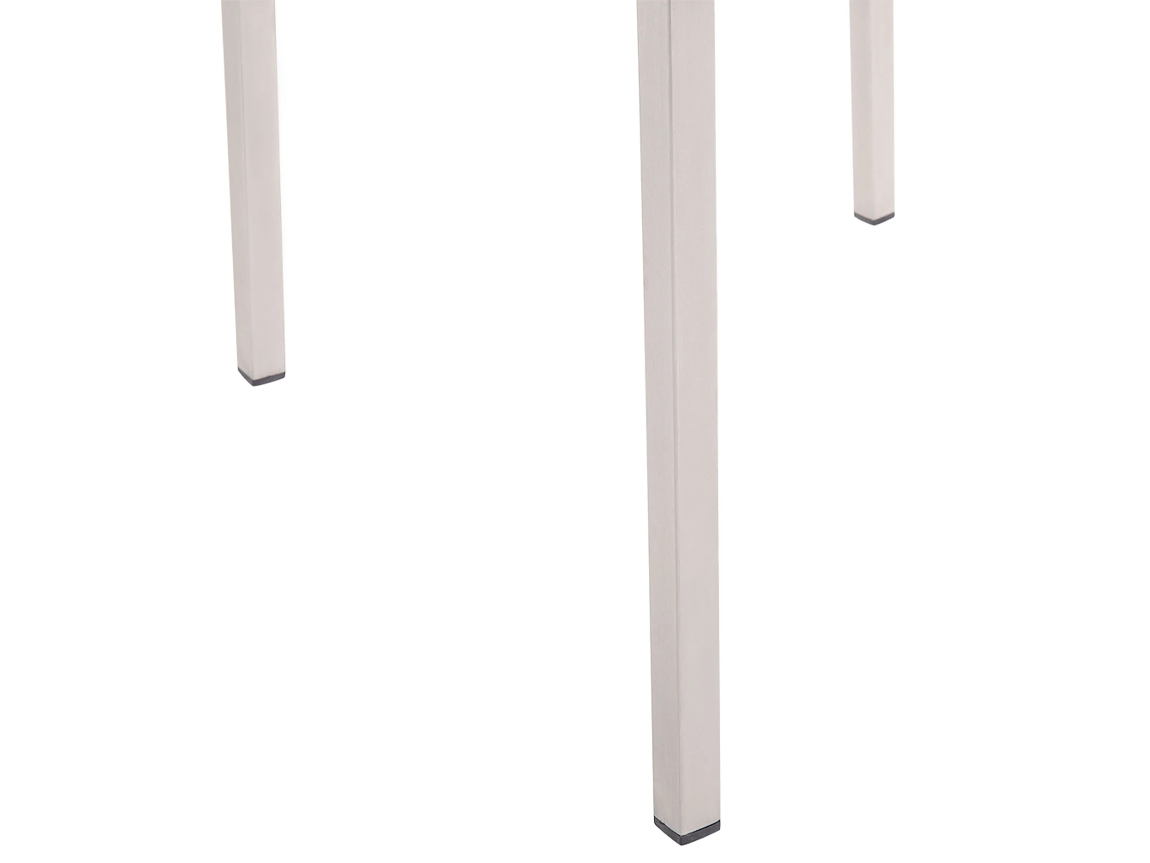 Tuinset 6-zits COSOLETO/GROSSETO Veiligheidsglas Marmereffect Wit/beige