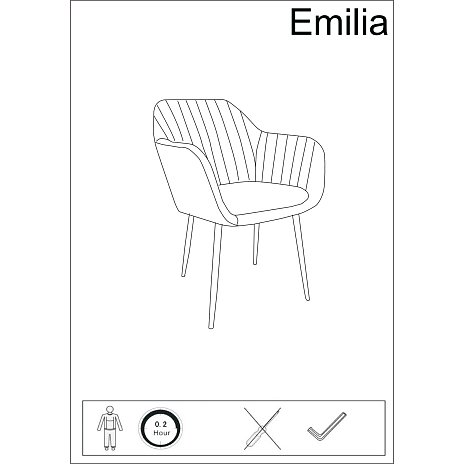 Emilia spisebordsstol
