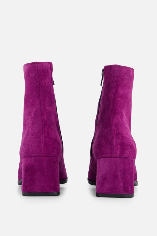 Tamaris Enkellaarsjes paars Suede
