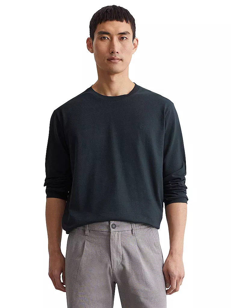 MARC O'POLO Langarmshirt dunkelblau
