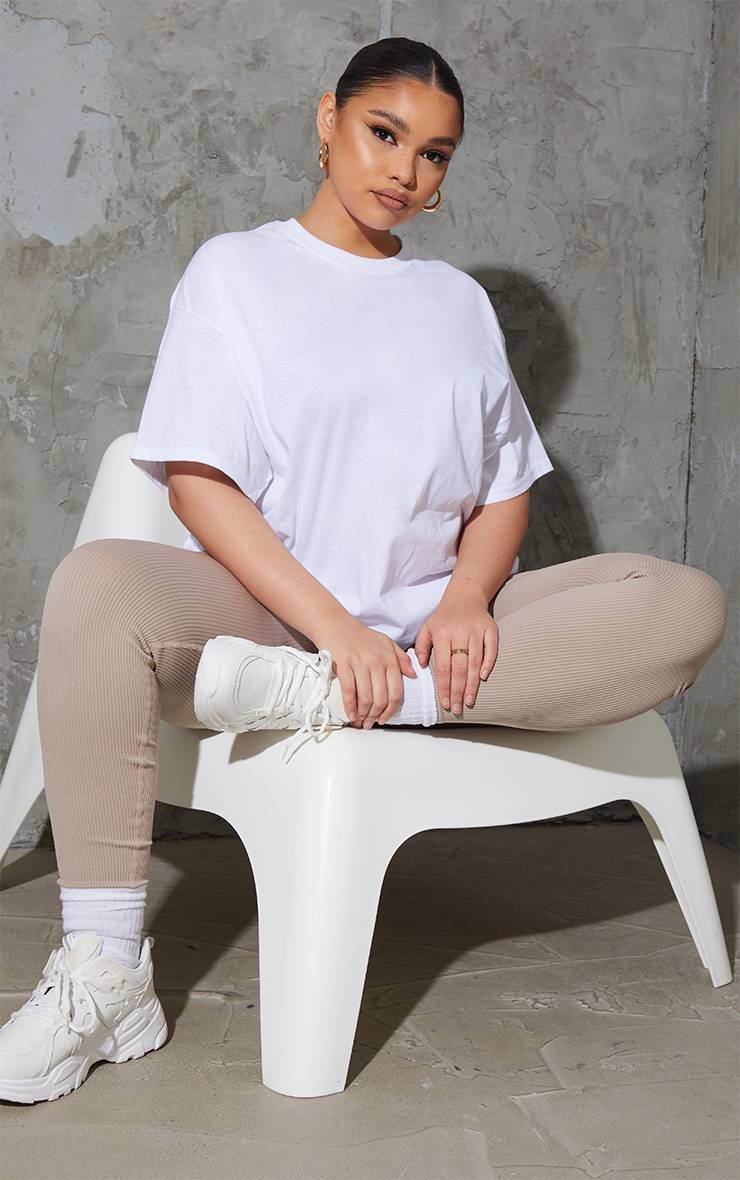 Blanc T-shirt Oversize Ultimate Grande Taille
