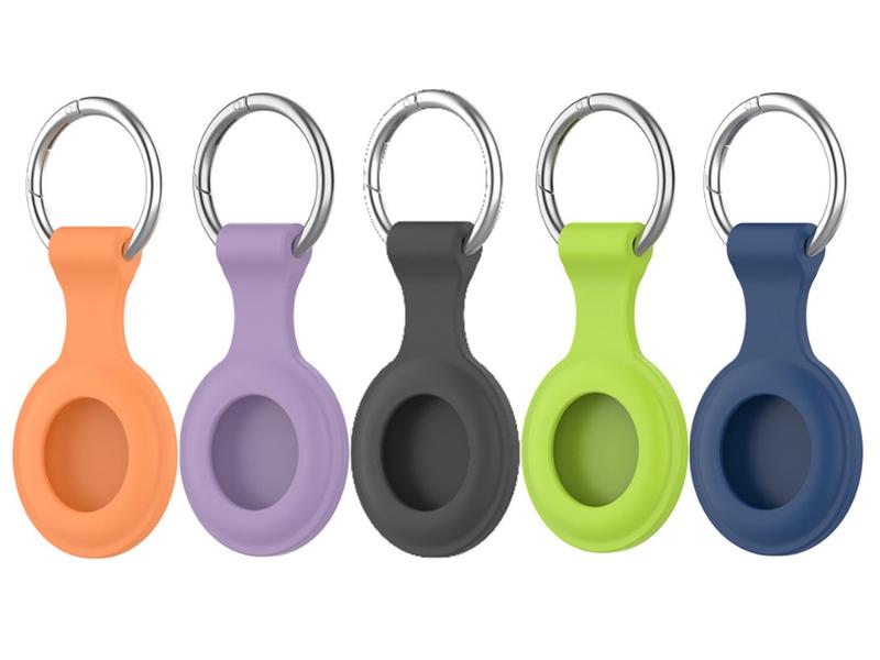 4smarts AirTag Silicone Case Set 5 Stück Silikonhüllen-Set mit 5 verschieden Farben für das Apple AirTag