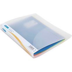 Classeur 2 anneaux plastifié Rapesco A4 - Dos 2,5 cm transparent