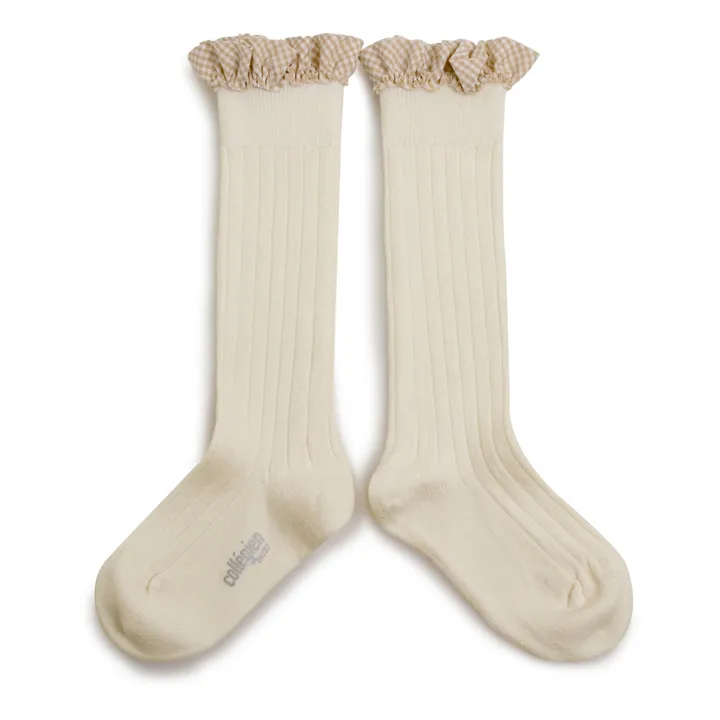 Collégien Chaussettes Apolline | Blanc cassé