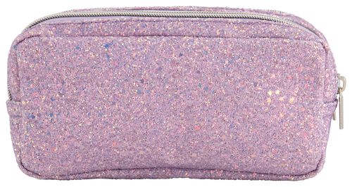 trousse à double zip paillettes