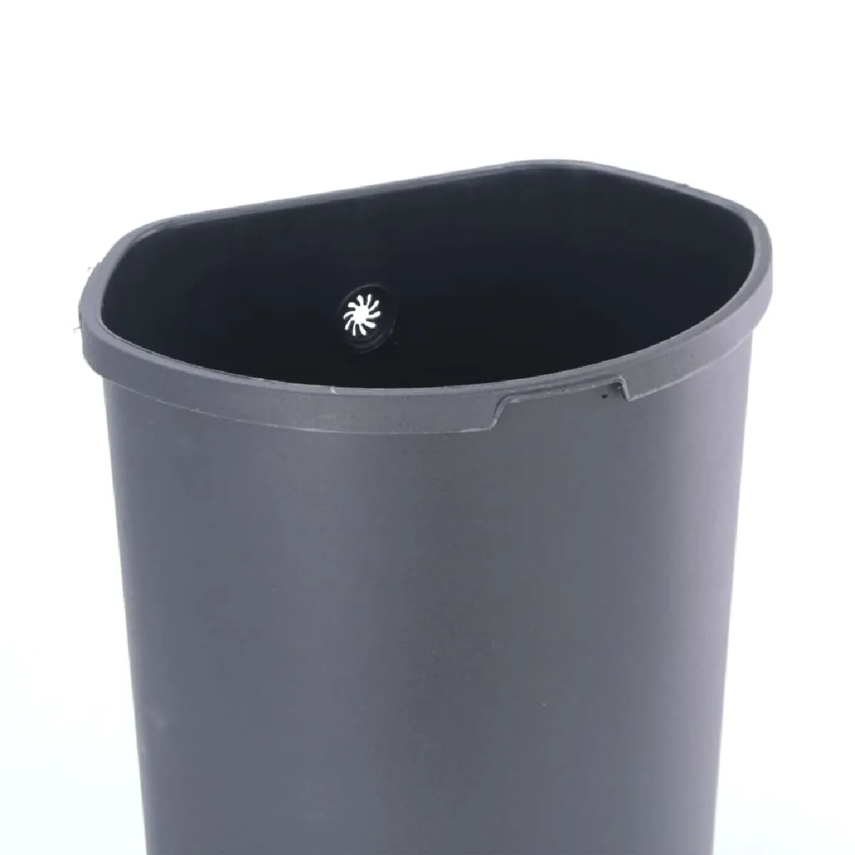 EKO Poubelle Shell - 50 L - Argenté Mat