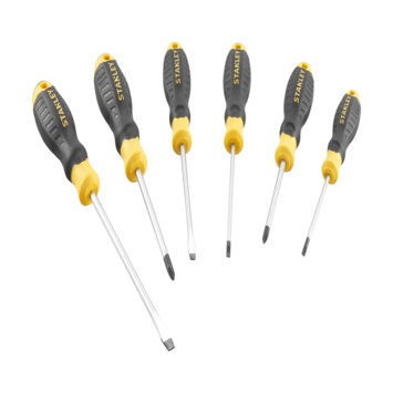 Stanley schroevendraaierset Cushiongrip 6 delig
