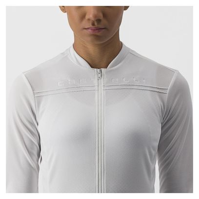Maillot Manches Longues Femme Castelli Anima 4 Blanc Ivoire