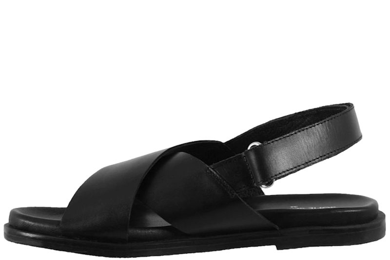 SOFIE SCHNOOR SANDAL I SORT LÆDER