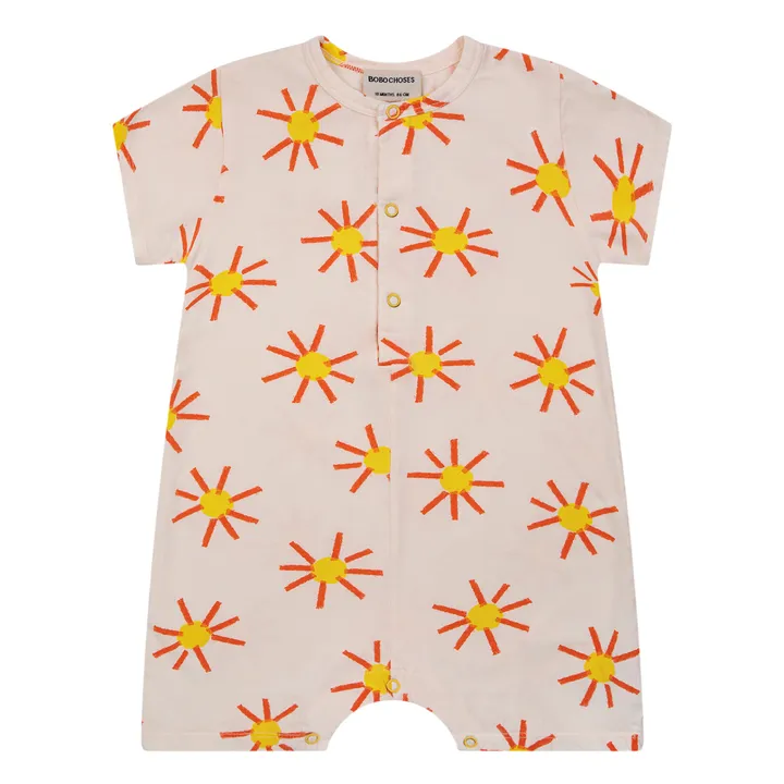 Bobo Choses Combishort Coton Bio Soleils | Beige