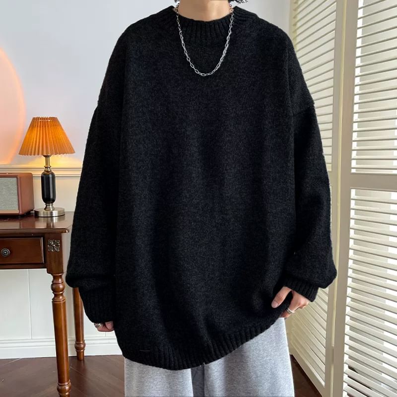 Priam - Mock Neck Effen Oversized Trui
