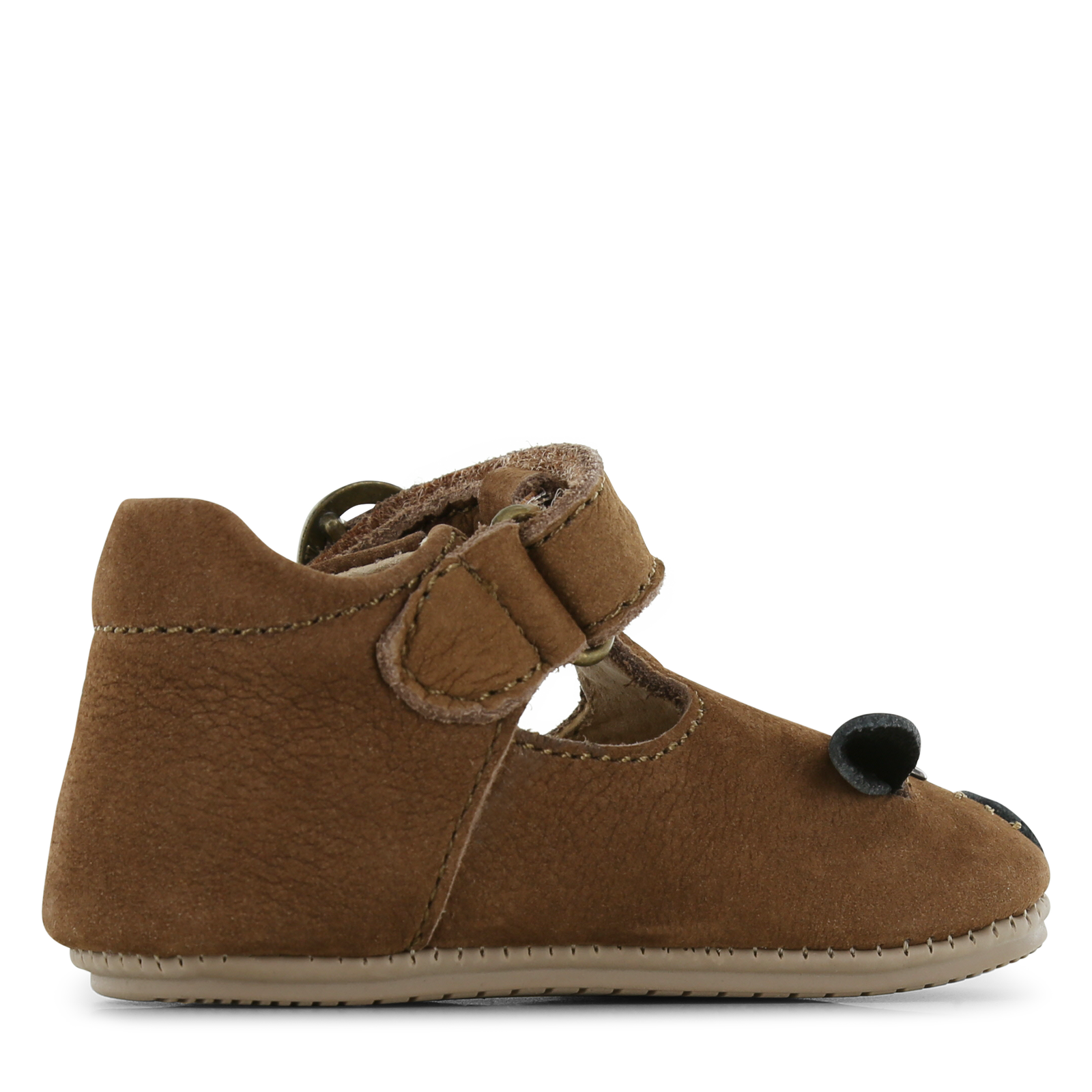 Shoesme cognac BABY-PROOF® T-band schoentje met muis Leer, Nubuck | Sale