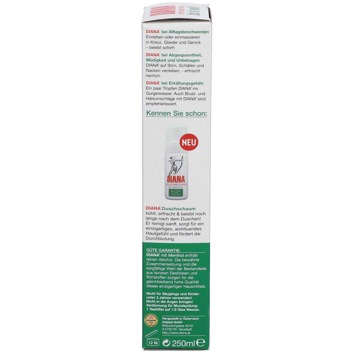 DIANA® Franzbranntwein mit Menthol