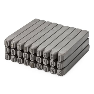 Schlagstempel Stahl, 26 Großbuchstaben