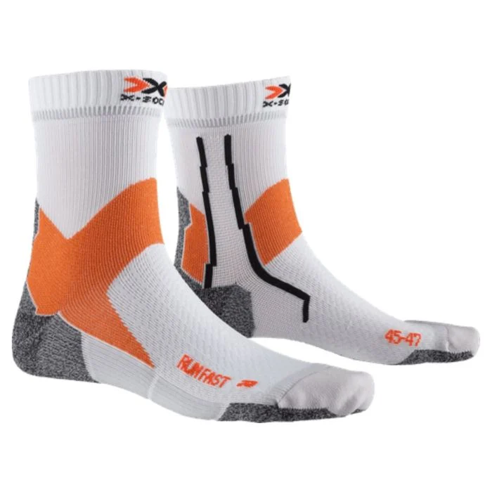 X-Bionic Unisex Strømper Run Fast 4.0 Sock Hvid