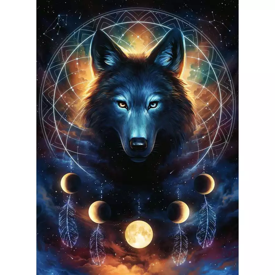 Ravensburger Leuchtender Wolf bunt
