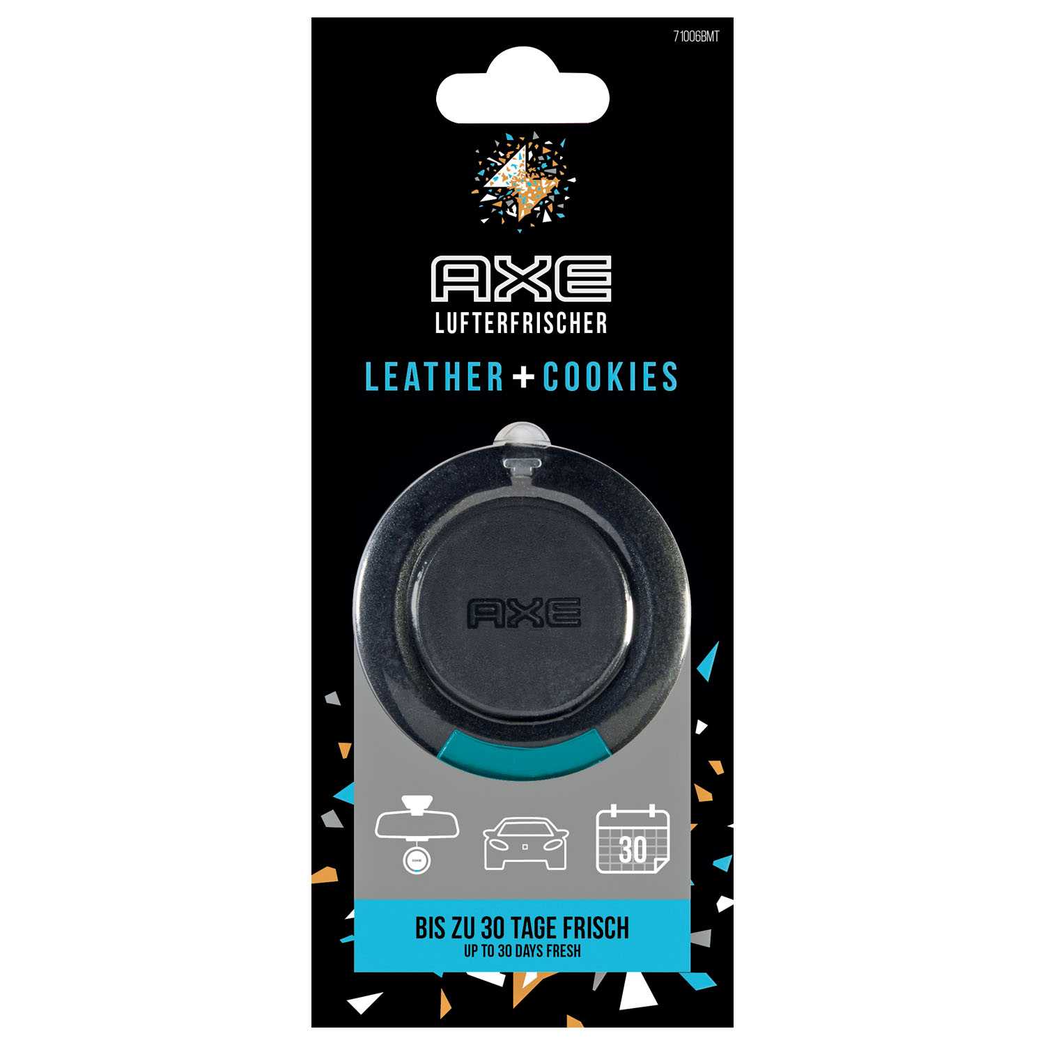 Axe Auto Lufterfrischer Leather + Cookies hält bis zu 30 Tage