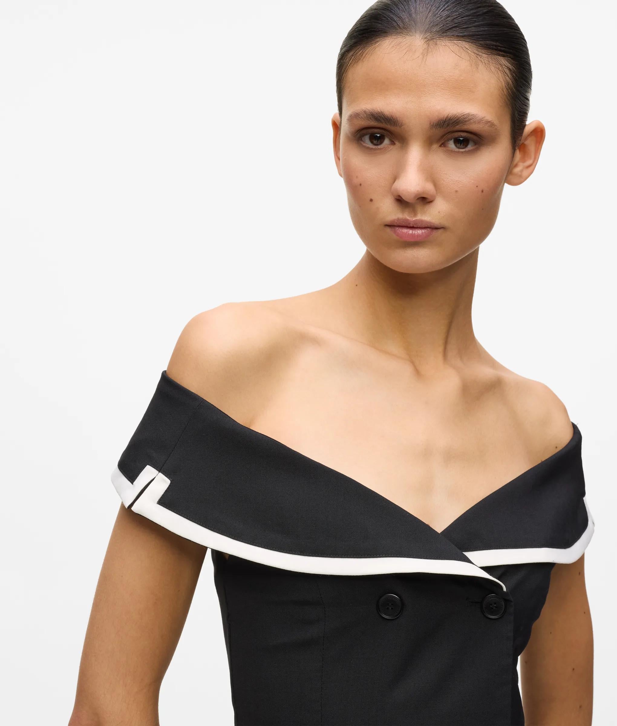 Off shoulder blazer Jurk