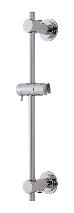 Barre de douche à ventouses avec support douchette, chrome, GoodHome