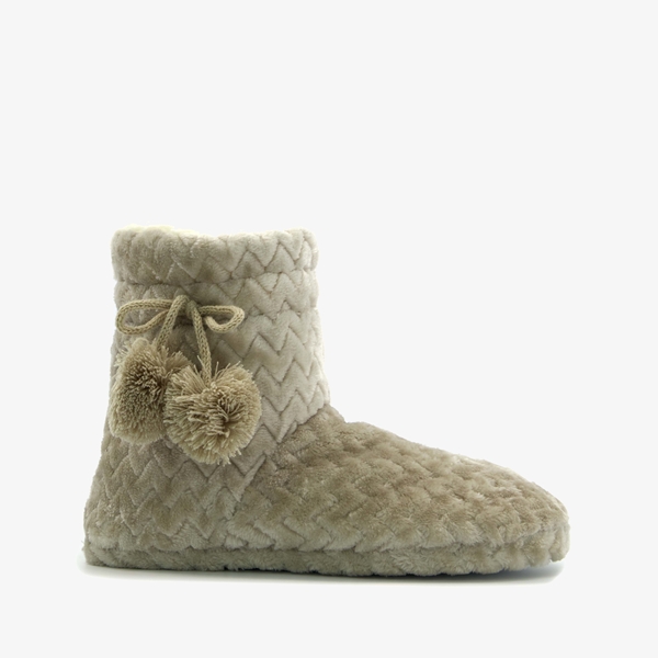 Thu!s hoge dames sloffen beige
