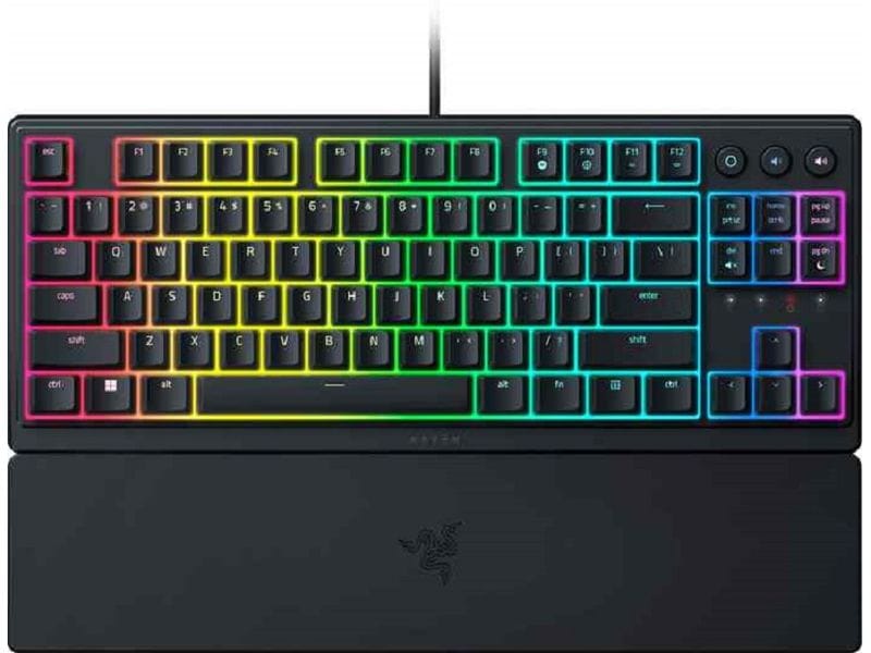Razer Gaming-Tastatur Ornata V3 Kabelgebundene Gaming-Tastatur mit 8 RGB-Beleuchtungszonen