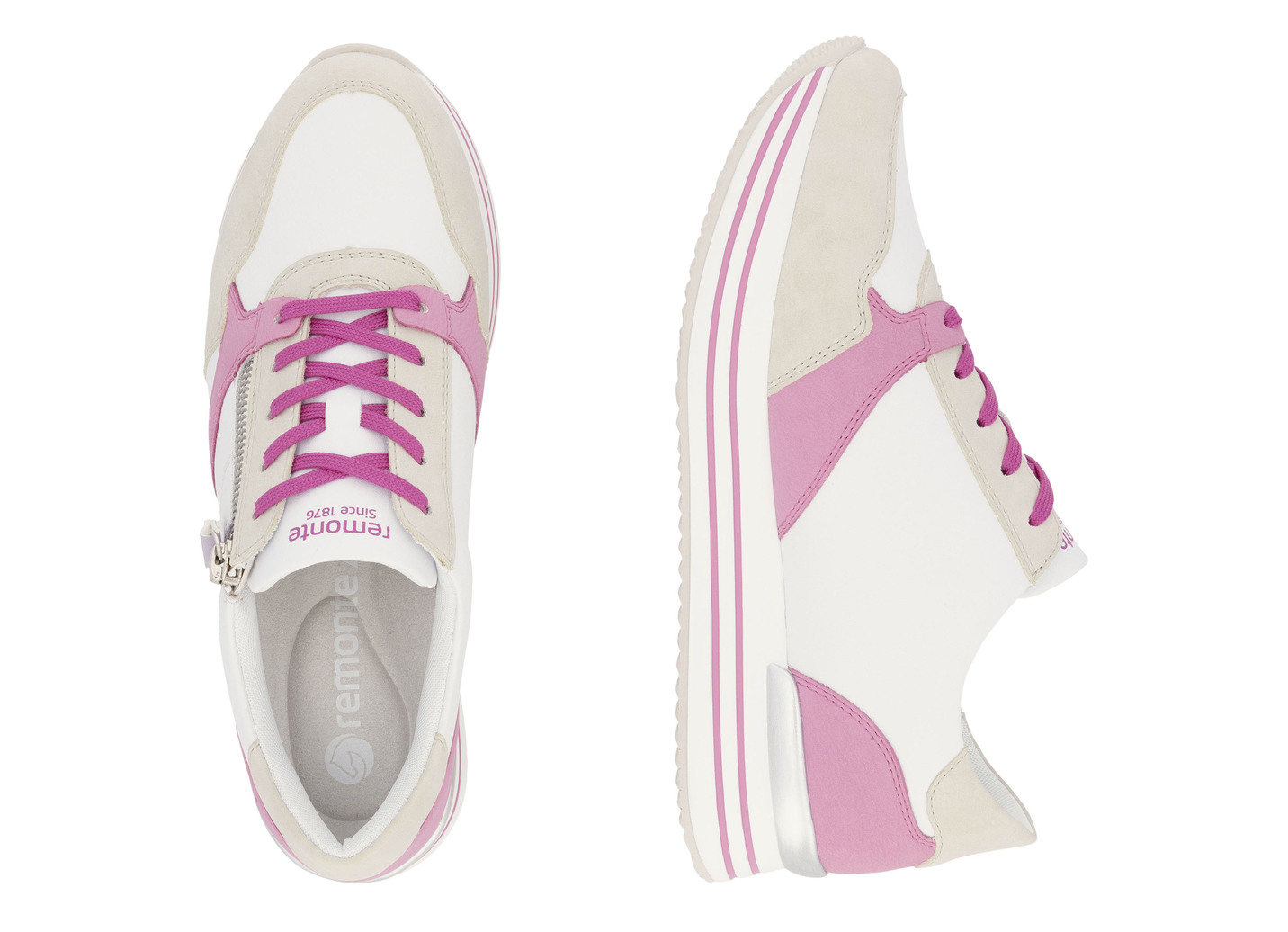 Remonte Schnür-Sneaker aus Nappaleder